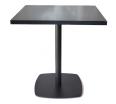 round square iron table base with melamine table top dining table for restaurant