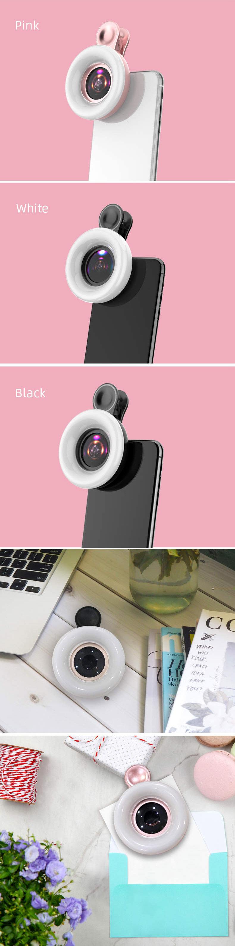 New Arrival Fill Light Macro Lens Mobile Phone Camera Lens Kit