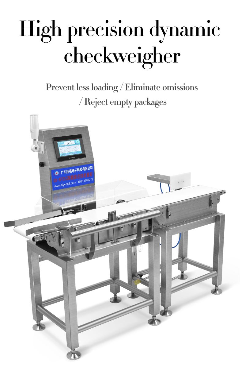 Digital conveyor checkweigher with automatic rejection system price for food package