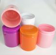 500ml pink purple orange white round protein powder jar
