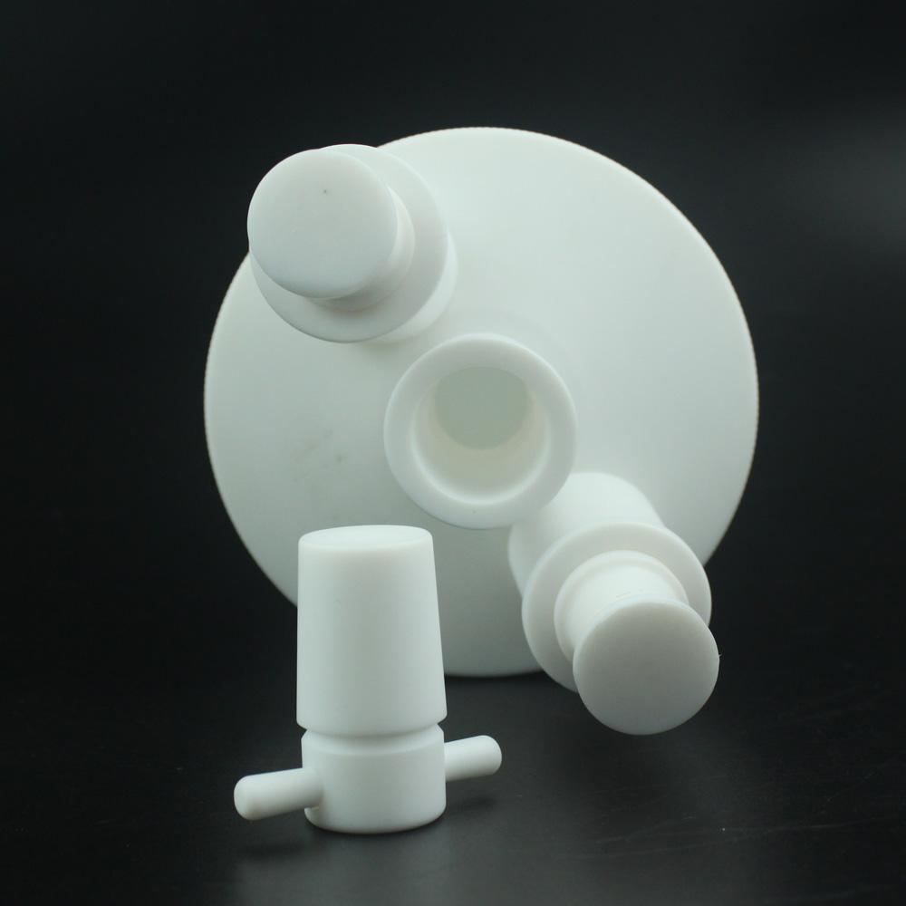 custom 100% Pure PTFE flask Round Bottom with necks  PTFE flask chemical inert manufacturer supplier