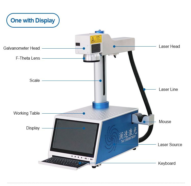 Top Supplier 20W 30W 50W Raycus MAX JPT hand laser marking machine IPG Fiber Marker Laser Marking Machine for Metal Plastic