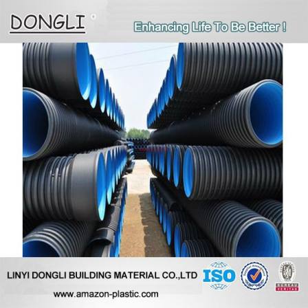 Factory price SN4 and SN8 300mm hdpe corrugated pipe price for road engineering