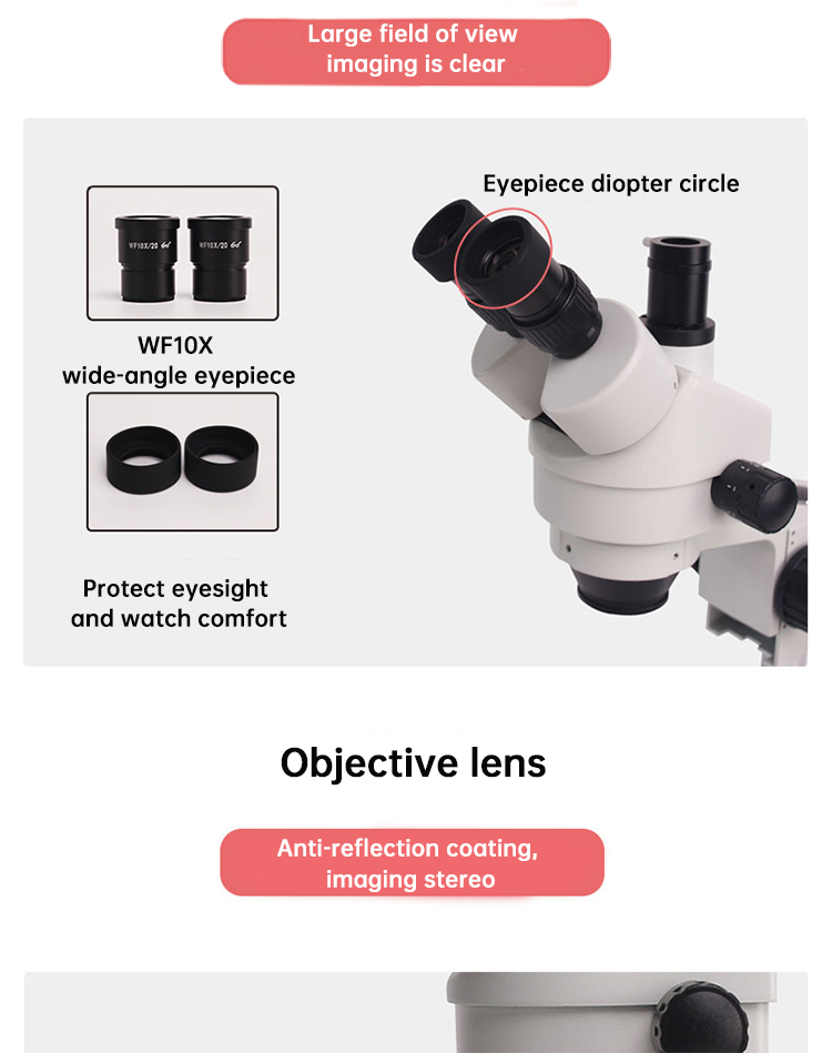Jinuosh Objective 0.7-4.5x Trinocular Stereo Microscope With Camrea