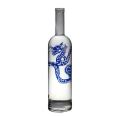Latest custom garrafa 750ml vodka whisky gin glass bottle dragon shape liquor bottle