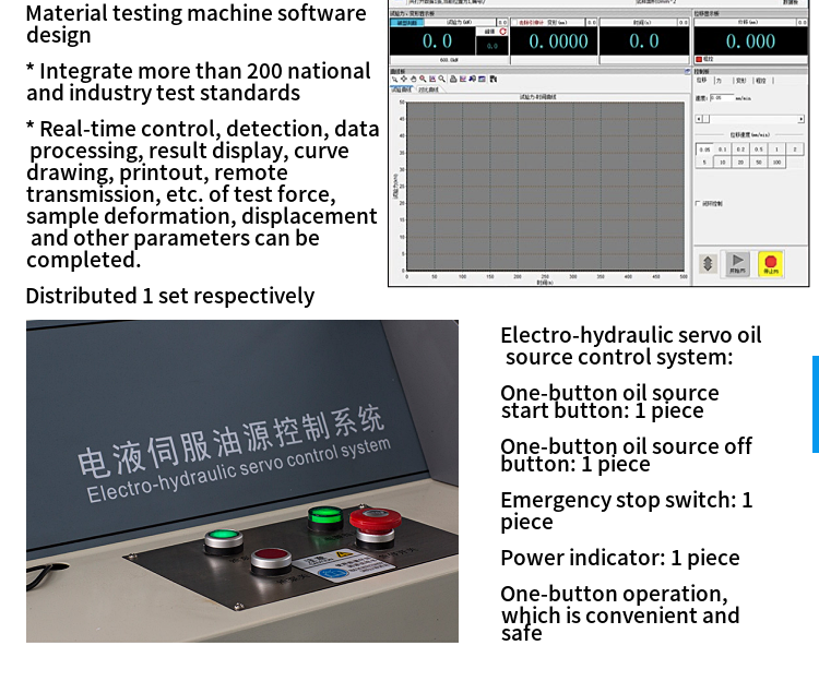 WE-600kn Digital Display Hydraulic Universal Testing Machine with High Pressure Pump Metal casting testing
