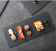 Factory Price Luxury Slate Tray Dessert Cookie Sushi Slate Cheese Plate With Handle