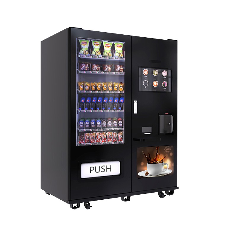 New Commercial Espresso Bean to Cup Coffee Vending Machine With Ice Maker