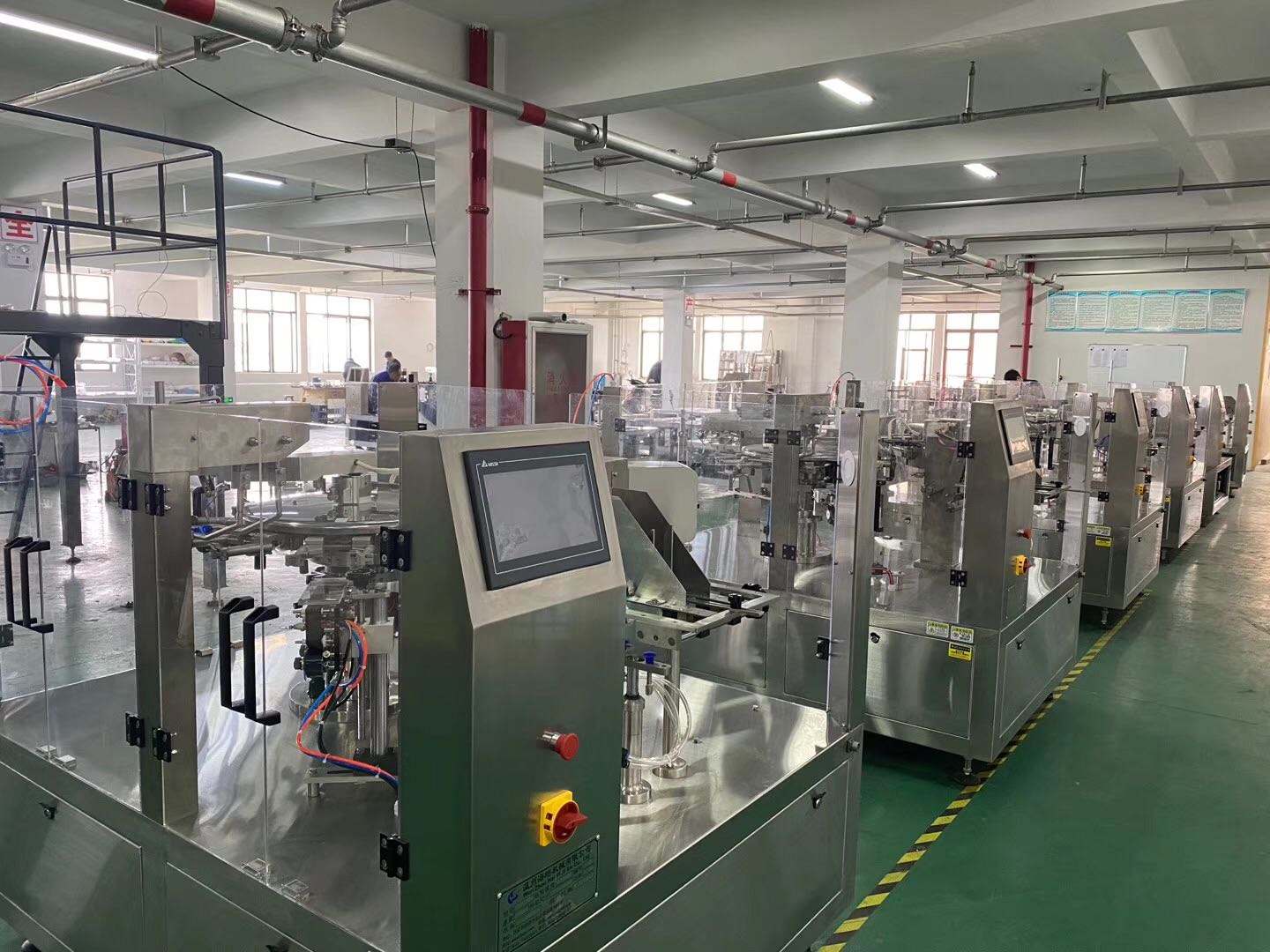Automatic rotary medicine powder premade bag pack wheat flour powder filling packing machine