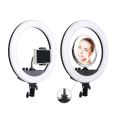 18 inch Portable Clip Phone Circle Ring Fill Light Tripod Stand LED Selfie Ring Light Selfie Ring Phone Photo