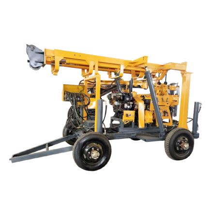 Portable water well drilling rig machine xyx-3 water trailer mounted drilling rig for sale