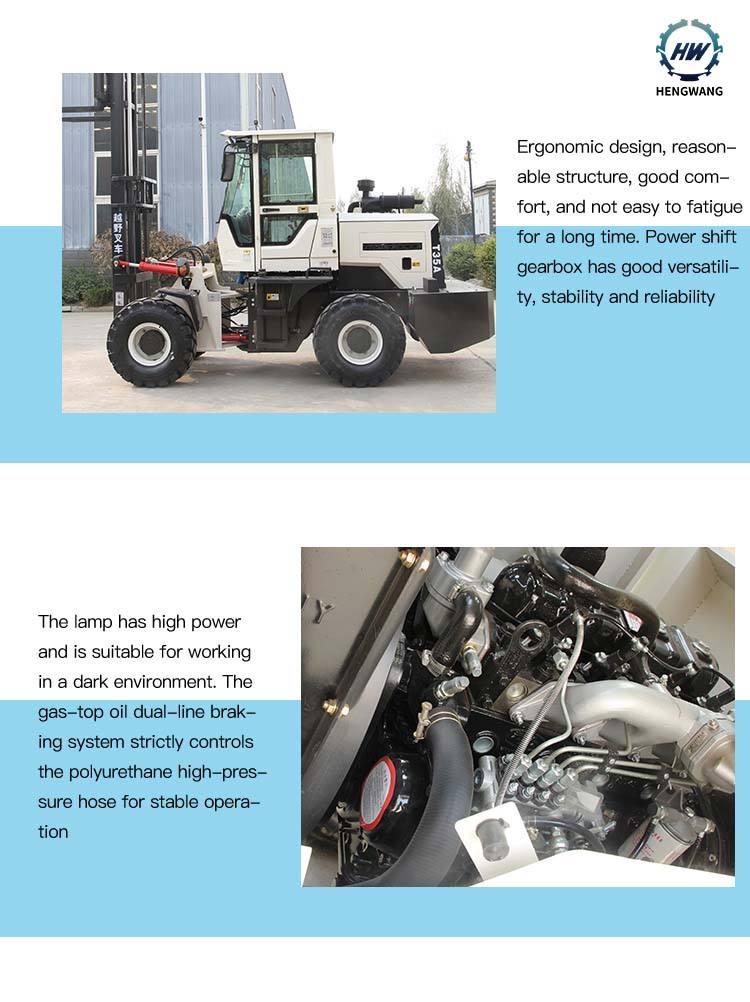 High Quality Rough Terrain Forklift Truck Used Forklift Truck With Articulated Diesel Mini Forklift Truck
