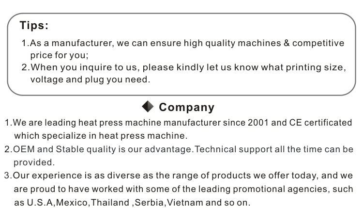 Factory Direct Wholesale High Pressure Manual T Shirt Heat Press Machine