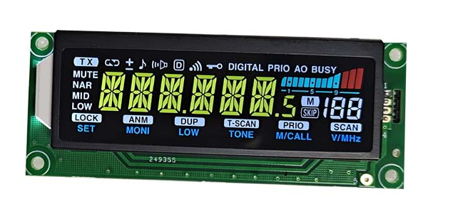 Custom i2c interface display module color va screen 7 segment universal car radio lcd