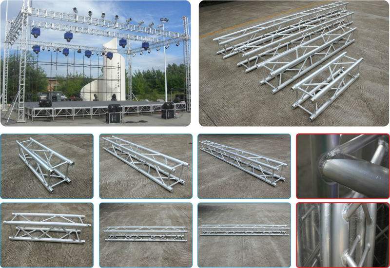 outdoor 12 12m event roof truss use 290x290mm or 350x350mm spgiot truss