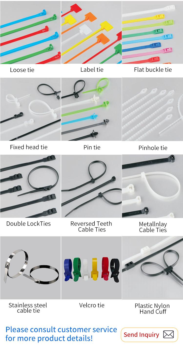 Low Price High Quantity Self-locking Handcuff Reusable Colorful Nylon 6.35 Mini Hook And Loop Cable Tie Xby
