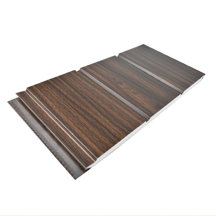 Galvanized embossed Fire proof exterior and interior 16mm insulation metal PU sandwich panel