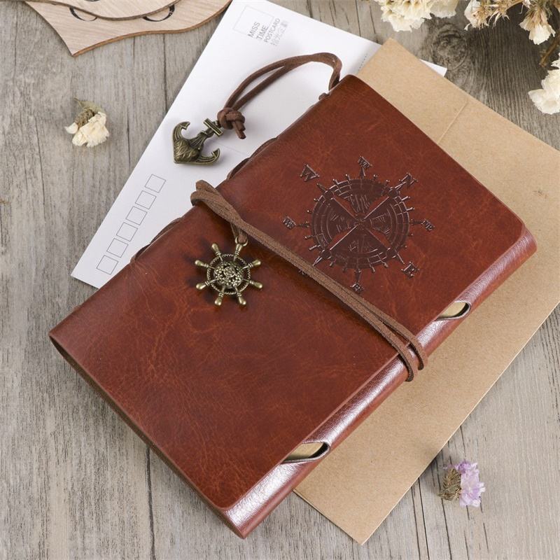 Vintage classic retro leather journal notebook for gift