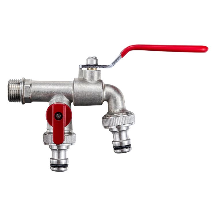 2 outlets garden faucet connect hose for IBC tank