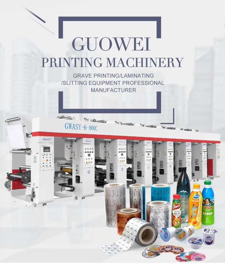 GWASY-C Roto Gravure Bottle Label Printing Machine For Sale