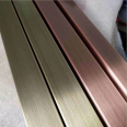 Mirror 304 Stainless Steel Pipe Rose Gold Piping Stainless Steel Rectangular Tube Gold Colored Stainless Steel Pipe