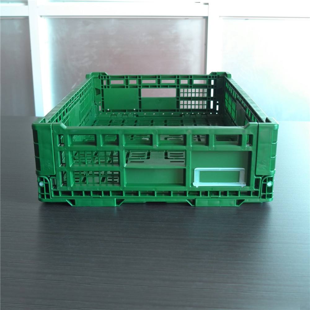 hot sale 60*40*14cm collapsible feature vented type folding grape crates