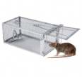 24 x 7x 7"galvanised Live Animal Trap Cage for Cat Rabbit Squirrel Weasel Rat Skunk Catch&Release Humane