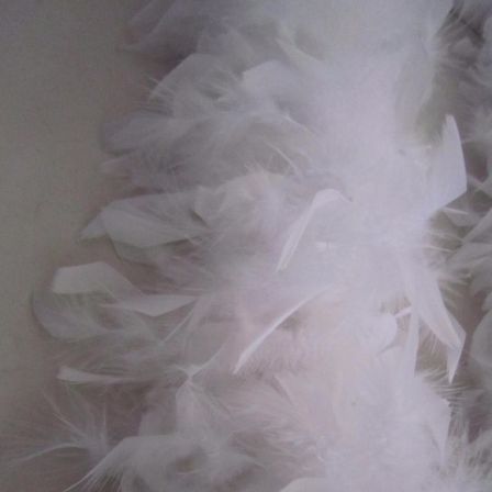 50grams 2yard White turkey feather boa for party