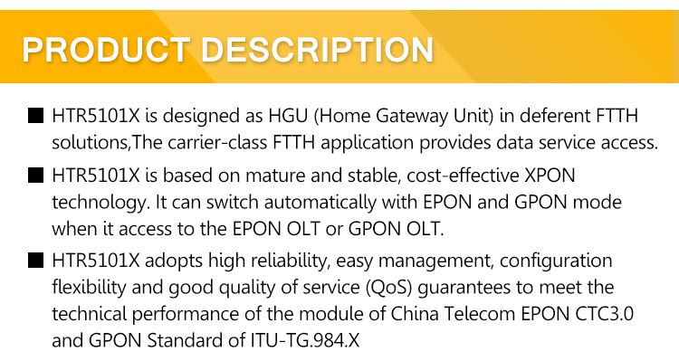 Fast Delivery Original Router 9601D XPON ONU 1GE BOB  Ftth 1Port Onu Modem manufacturer