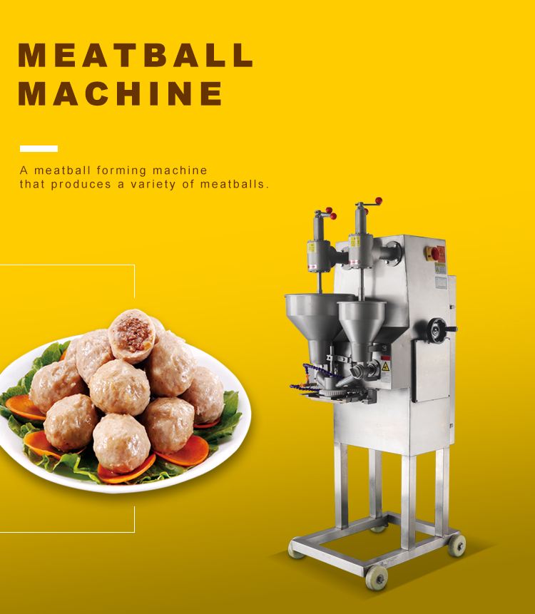 Hot sale double hand fish meat ball forming machine stuffed meatball making machine