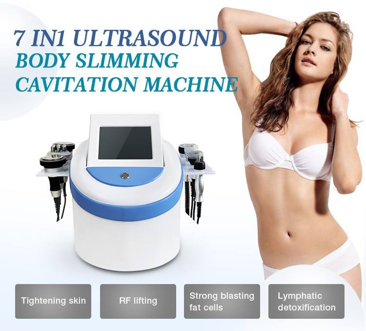 7 in 1 80k ultrasonic cavitation rf vacuum cellulite reduction slimming