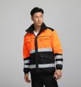 reflective coal mine workwear winter jacket
