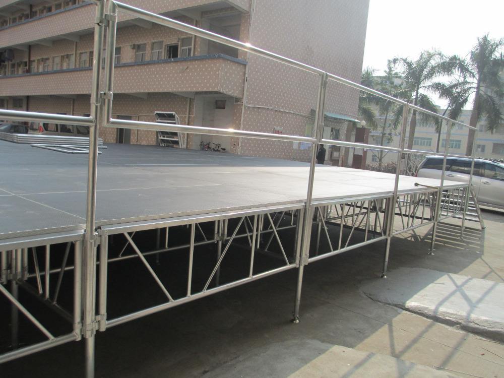 aluminum truck loading stairs portable pole staging stage event
