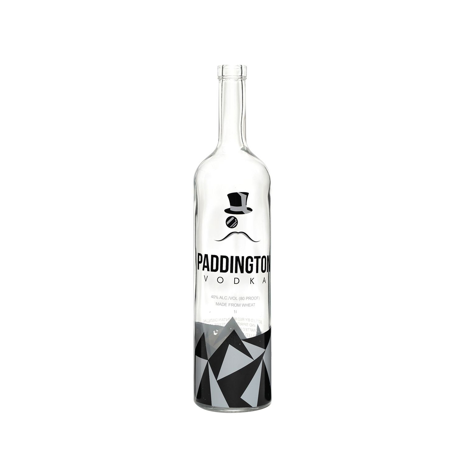 Empty transparent  700ml cork top clear vodka glass bottle 1L spirit glass wine bottles for liquor wholesale