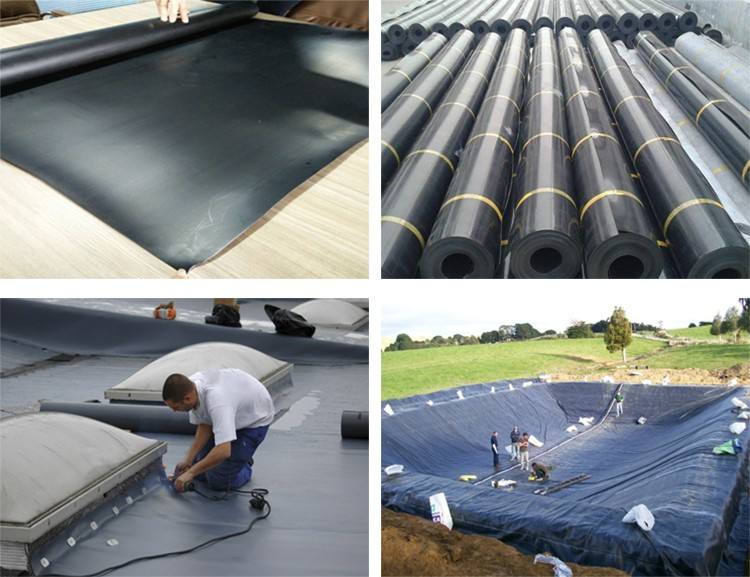 geosynthetics smooth HDPE geomembrane for irrigation canals