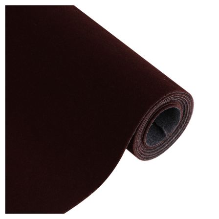 New design brown color velvet flocking fabric for jewelry box