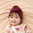 Newest Style Fashionable Attractive Solid Color Reusable Baby Girls turban headbands Bow Turbans Hats