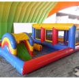 Kids Funny play with Bouncing Bed inflatable soft bounce house jumping castle park zone