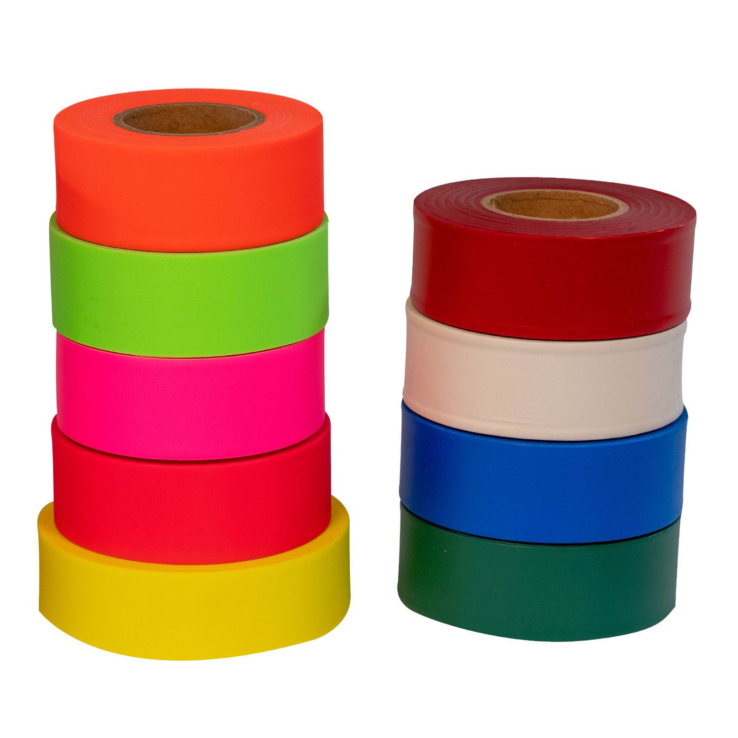 Fluorescent Color PVC Land Marker Solid Marker Tape Survey Flagging Tape