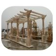 China supplier fluted garden stone column pergola