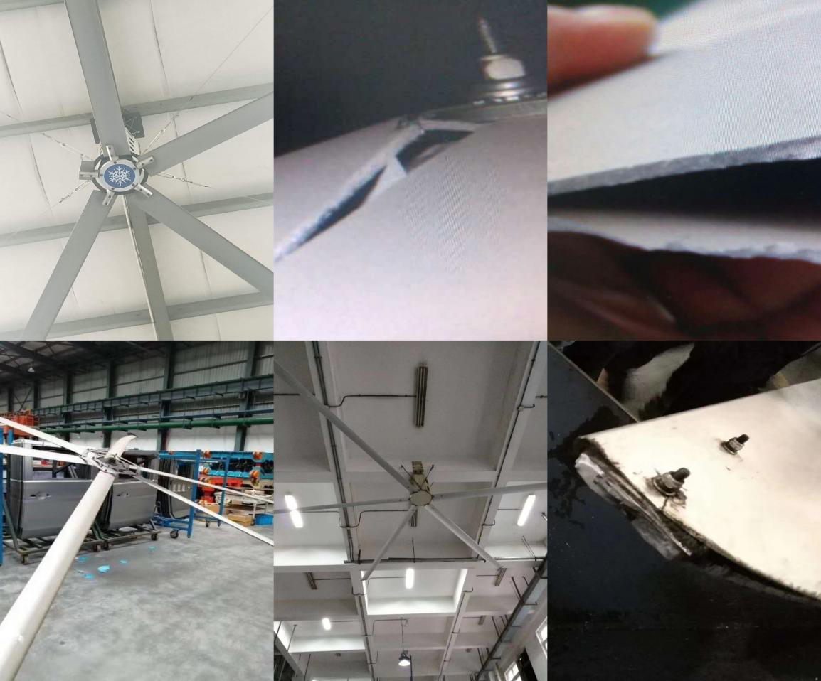 DAWANG FAN PMSM Motor 7.3m Wave Blade Big HVLS Ceiling Fan for Commercial/pmsm motor fan