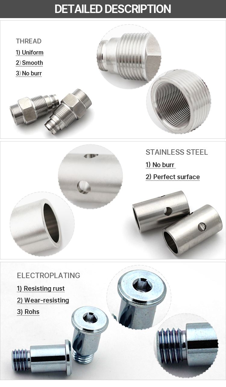 China Supplier 2-100mm stainless Steel rollers straight thread Shaft and dowel pin