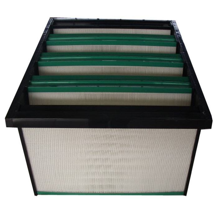 Clean Room Box Hepa Filters V-bank compact 592*592*292 4V Activate Carbon Filter