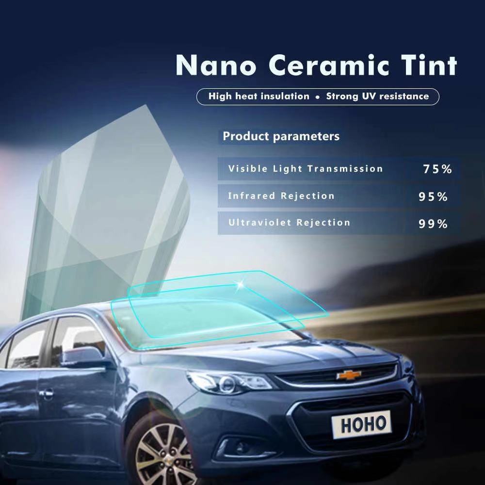Removable Nano ceramic high heat rejection clear vision at night window film for car anti explosion tint