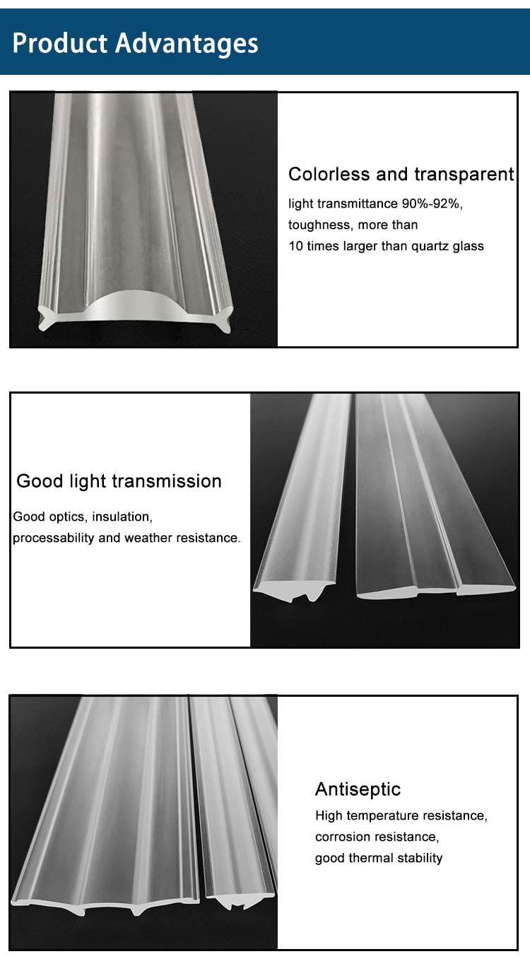 Foggy Effect Extruded Plexiglass Frosty Effect Pmma Various Design Acrylic Led Linear Lens//