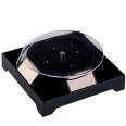 Hot selling 18cm diameter solar 360 degree display turntable live streaming Decorating table display rotating turntable