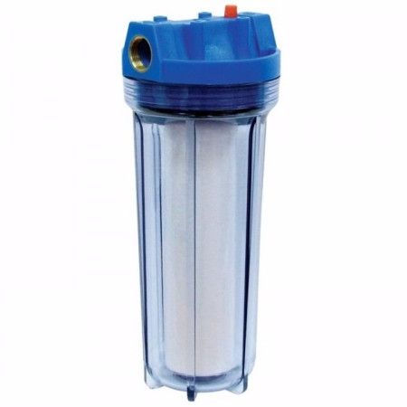 10 Inch 1/2" Interface Transparent Water Filter Housing