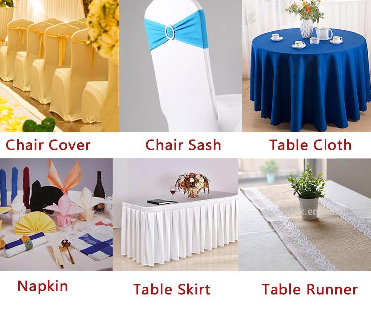 Wedding spandex chair cover  CUSTOM LOGO party stretch fabric dining chair cover for  banquet
