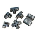 Zinc Alloy 6MM 4 Way 3 Way 2 Way Glass To Glass Connectors