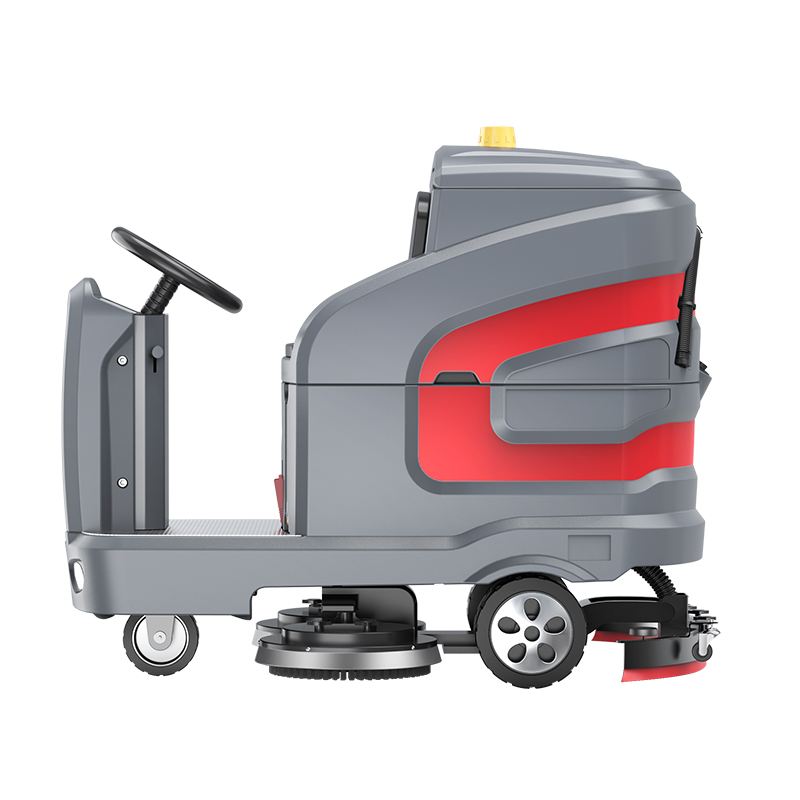 Ride On Auto Wash Machine And Dryer Commercial Industrial Tile Floor Scrubber For Parking Lot